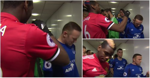 Wayne Rooney blanking Paul Pogba in the tunnel before Everton vs Man Utd will always be legendary