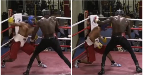 Video resurfaces of David Haye boxing Deontay Wilder’s head off in infamous sparring session in 2013