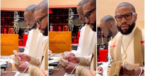 Floyd Mayweather spending money in a Louis Vuitton shop is simply surreal to watch