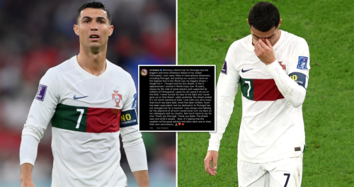 Cristiano Ronaldo breaks silence on Portugal's World Cup exit with ...