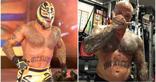 Photos of Rey Mysterio without his mask on are still surreal to look at