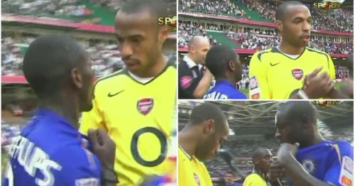 Footage emerges of Chelsea players ‘queuing up’ for Thierry Henry’s Arsenal shirt