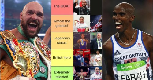 Ranking the 30 greatest British athletes of all time from ‘Extremely talented’ to ‘The GOAT’