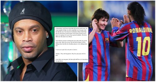 Ronaldinho's message about Lionel Messi in 'letter to his younger self'