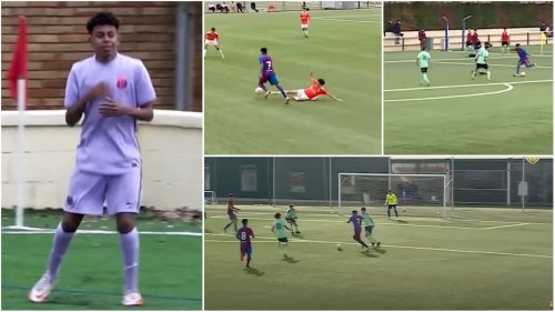 Lamine Yamal, 15, is training with Barcelona - highlights show why he’s