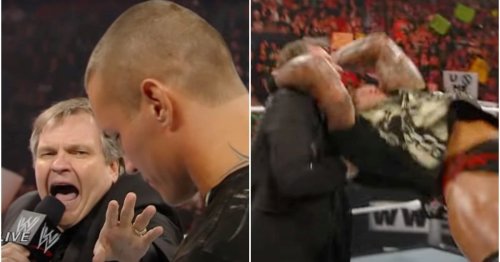 WWE fans are sharing Meat Loaf's appearance on Raw with Randy Orton following his death