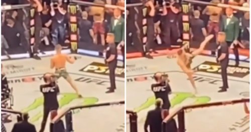 Security guard had absolute ice in his veins when Conor McGregor aimed kick at his head