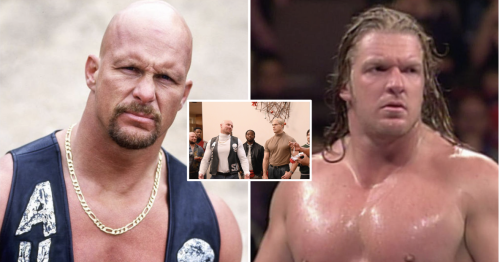 WWE: Actors playing Stone Cold & Triple H on 'Young Rock' look nothing ...