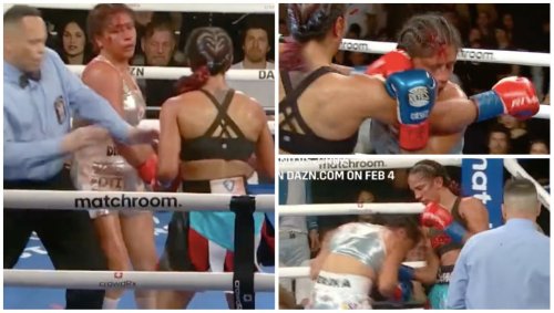 Amanda Serrano left Erika Cruz with battered face after brutal combination