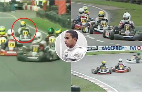 Lewis Hamilton: Footage of F1 star karting at 13 proves he's always been in a class of his own