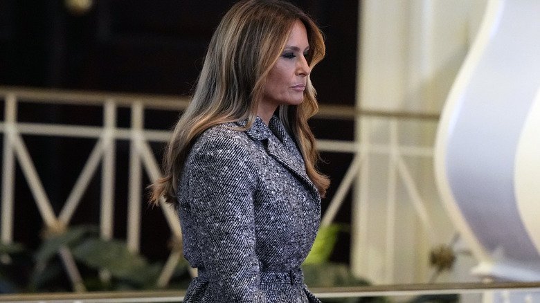 The Inappropriate Outfit Melania Trump Wore At Rosalynn Carter's Memorial Service