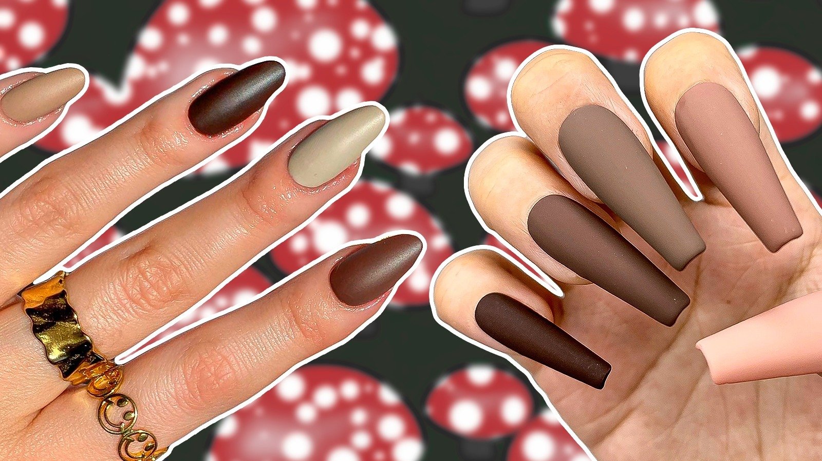 Matte Mushroom Nails Are The Trendiest Brown Manicure For Fall 2023