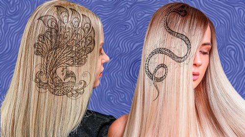 Temporary Hair Tattoos Change Your Look Without Permanently Changing Your Color