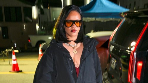 Rihanna Utilized a Subtle Styling Hack to Dress Up Her Balloon Jeans