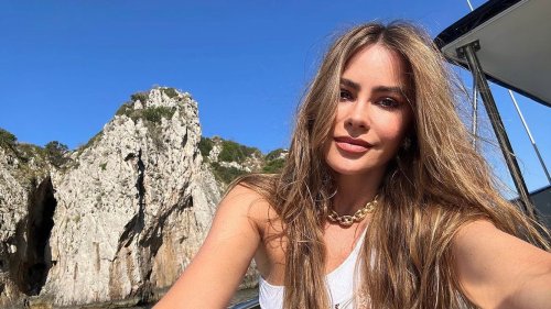 Sofia Vergara Celebrates Her 51st Birthday in a Lacy White Swimsuit ...