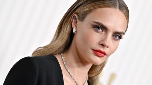 Cara Delevingne Looks Unrecognizable With Dark Hair and Micro Bangs at Cannes 2025