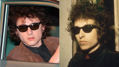 Timothée Chalamet Is a Dead Ringer for Bob Dylan in the Latest Pics from 'A Complete Unknown'