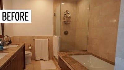 The 5 Design Secrets It Took to Make This Dark, Drab Bathroom Feel Like a Spa