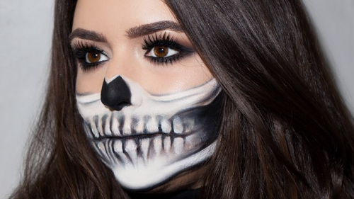 Half-Skeleton Makeup Is Trending for Halloween, and It’s Scary Good