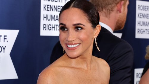 Meghan Markle’s Custom Louis Vuitton Gown Speaks to Her Style Strengths