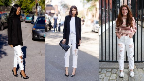 12 Chic Ways to Style Your White Jeans
