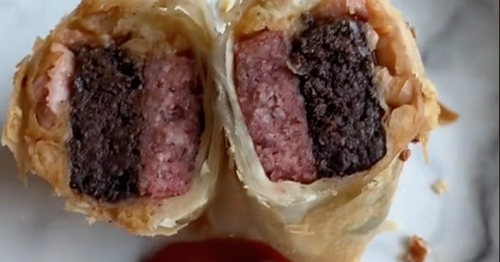 Glasgow man goes viral after creating Scottish breakfast spring roll
