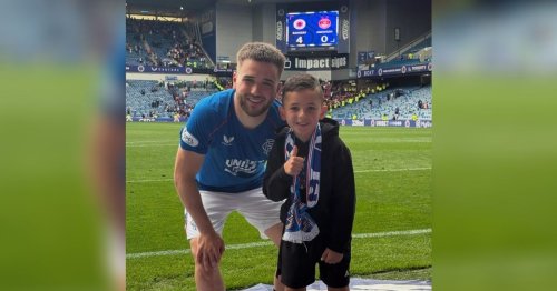 Day to remember for young son of Rangers fan killed in Istanbul as he meets players