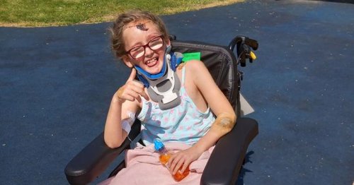 Lanarkshire girl knocked down by car while crossing road spent 16 days ...