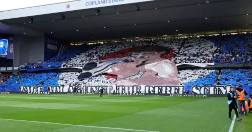 Police probe Rangers 'rebel scum' shotgun banner at Ibrox clash against Celtic