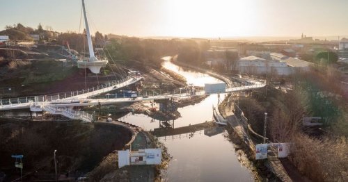 Glasgow canal path reopens after 2 years as new £13.5m bridge nears completion