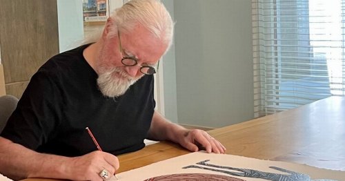 Glasgow's Billy Connolly showcases latest artwork at city centre gallery