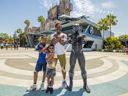 Wakanda Vacay Y’all Taking? Sterling K. Brown Introduces His Sons To Black Panther During Day At Disney California Adventure Park