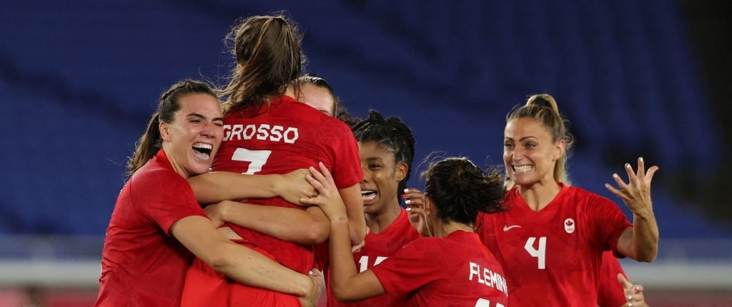 Olympics-Soccer-Canada take women’s gold after shootout win over Sweden