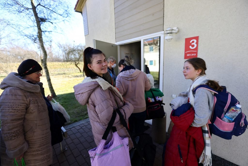 Weary refugees from Ukraine find shelter near Auschwitz