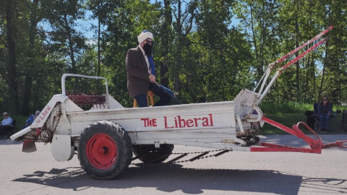 ‘Absolutely disgusting’: Controversial float in Sundre, Alta. rodeo parade causes outrage