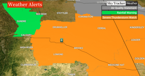 Severe thunderstorm watch issued for large area of southern Alberta, Saskatchewan