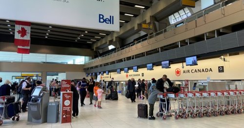 Frustrated fliers stuck in Calgary after Air Canada cancels dozens of daily flights this summer