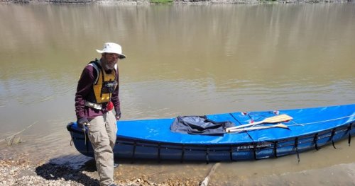 Alberta man paddling across the Prairies in memory of grandchild lost to SIDS