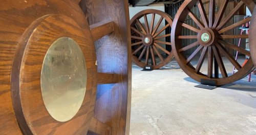 Decades-old wagon wheels salvaged from Calgary bar help raise funds for hotel’s transformation