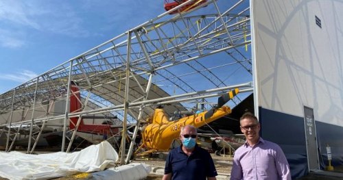 Aircraft museum hit by storms makes repairs after ‘some sleepless nights’