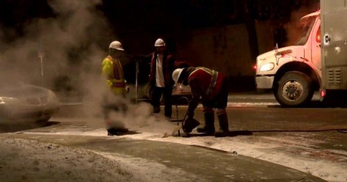 Quick overnight thaw leads to water main breaks in a dozen Calgary communities Thursday