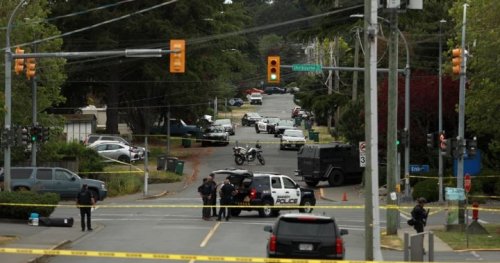 B.C. police officer remains in intensive care after bank shootout