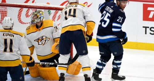 Paul Stastny scores twice to lift Winnipeg Jets over Nashville Predators 6-4