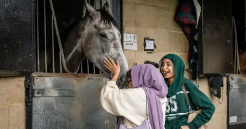 Rio Ferdinand Foundation sends 25 young people to Jonjo O’Neill’s stables in Cotswolds