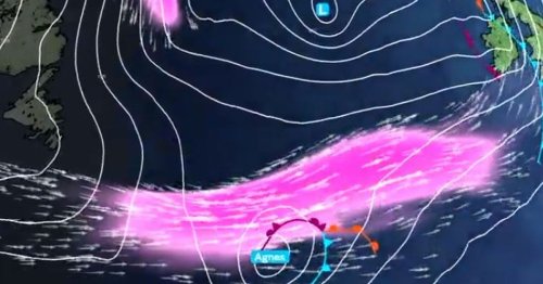 Met Office maps show Storm Agnes launched into UK by dymanic jet stream