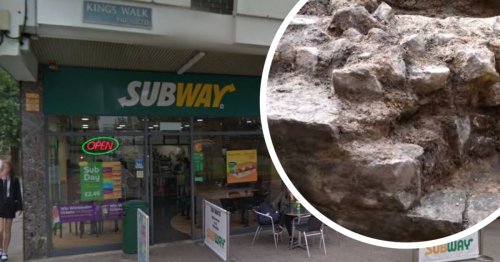 Roman remains found under Subway and Chambers in Gloucester
