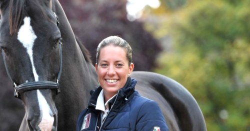 Charlotte Dujardin reduces fans to tears as she introduces her newborn baby to horse Valegro
