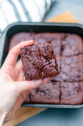 Dark Chocolate Tahini Brownies You’ll Crave Cold