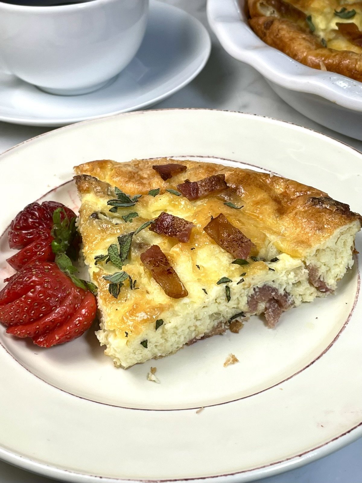 Crustless Quiche Lorraine (GF,Low Carb) - Gluten Free Homestead