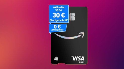 Amazon Visakarte jetzt mit bis zu 40 Euro Startgutschrift